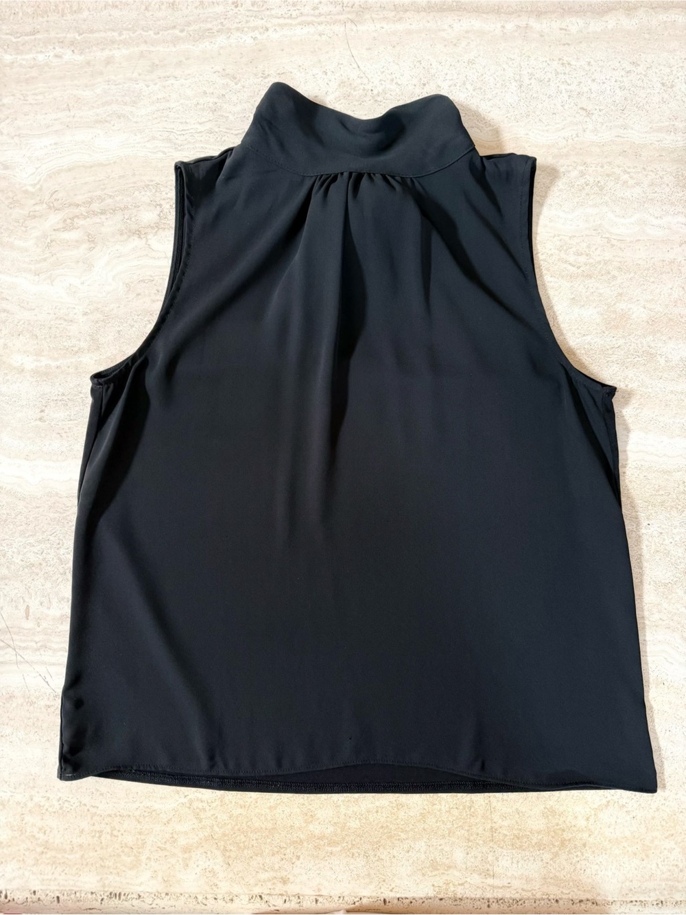 Ann Taylor Black Sleeveless Mock Neck Camisole